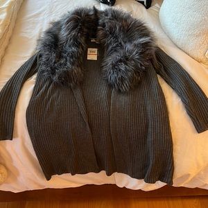 Michael Kors Duster with Removable Fur